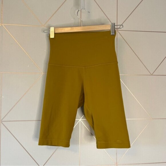 Lululemon Align Super High Rise Short 10" Gold Spice - Picture 2 of 5